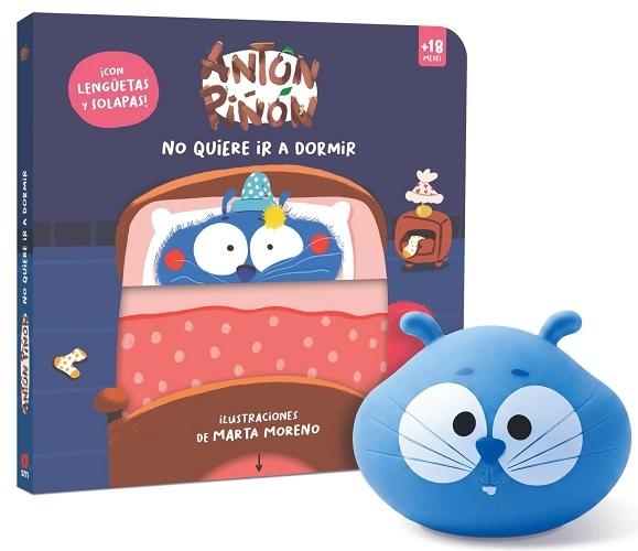 Antón Piñón no quiere ir a dormir (Pack libro + lámpara)