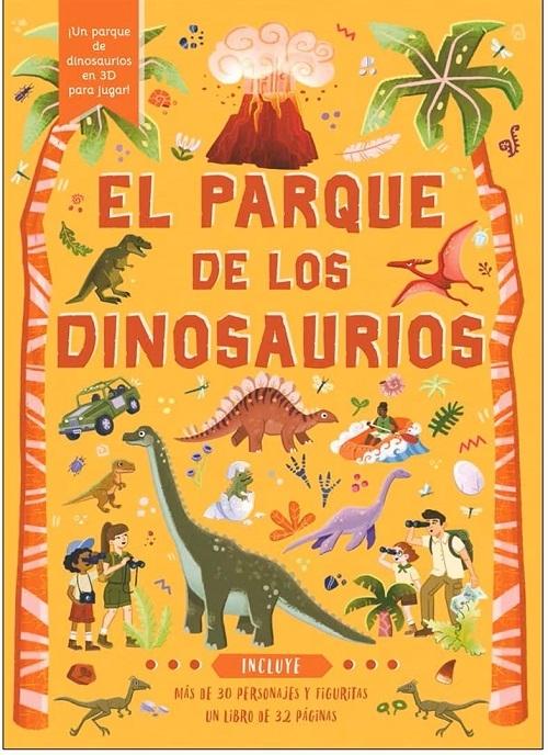 El parque de los dinosaurios "(1 libro de 32 páginas + más de 30 personajes y figuritas)"